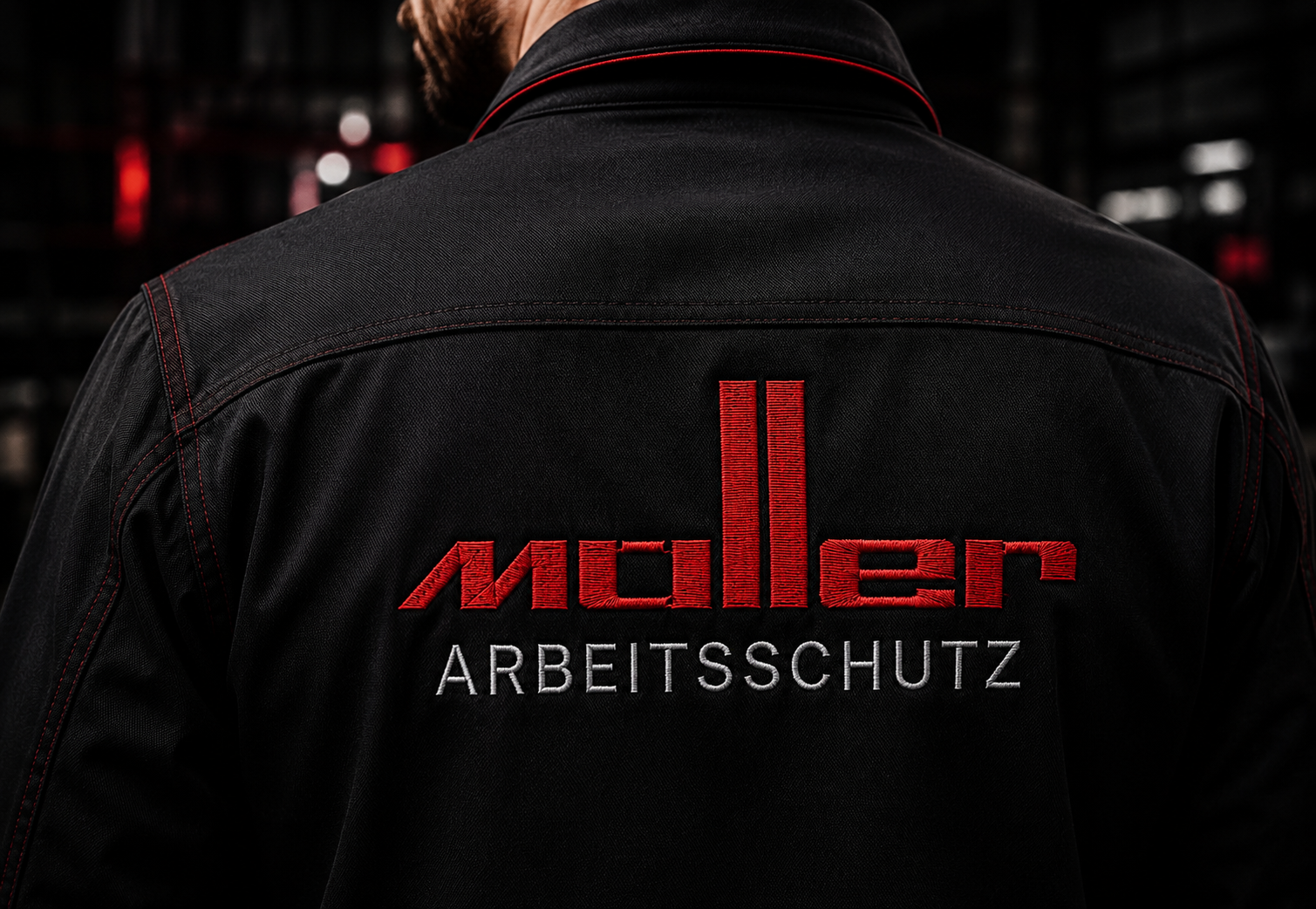 Arbeitskleidung mit Rückenveredelung