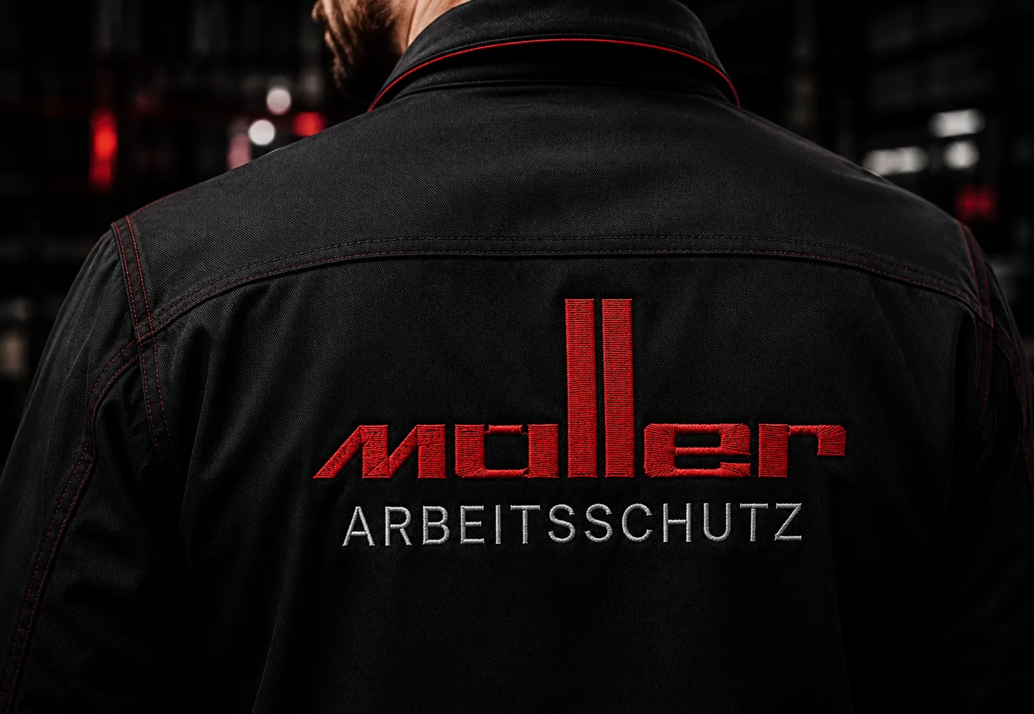 Arbeitskleidung mit Rückenveredelung